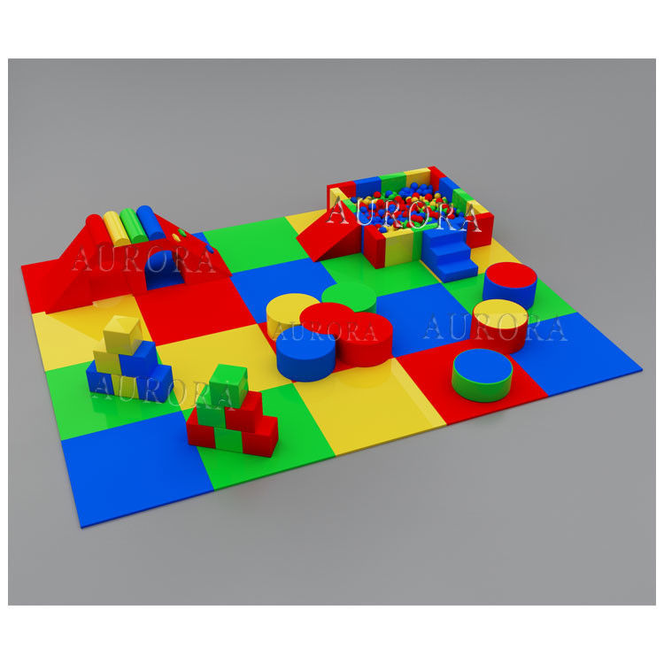 Soft Play Rental Equipment Soft Climbing Slide Play Blocchi di schiuma colorati Set