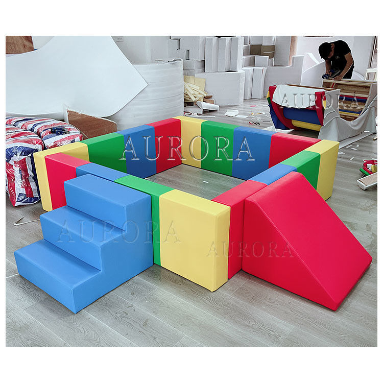 Soft Play Rental Equipment Soft Climbing Slide Play Blocchi di schiuma colorati Set