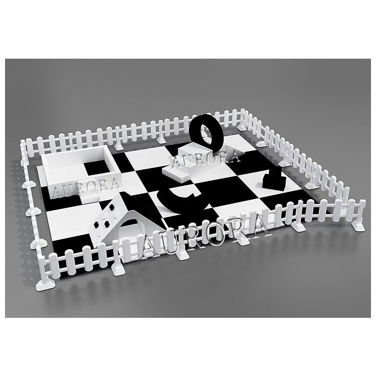 White And Black Soft Play Ball Pit Soft Play Sets per i bambini interni Parco giochi