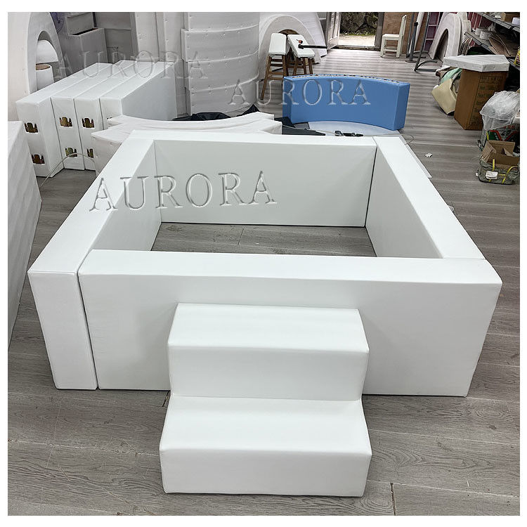 White And Black Soft Play Ball Pit Soft Play Sets per i bambini interni Parco giochi